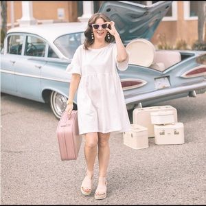 Jardine Domaine x The Jilly Road Trip Dress in Wandering White - Small